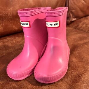 Hunter Kids Bright Pink Rain Boots